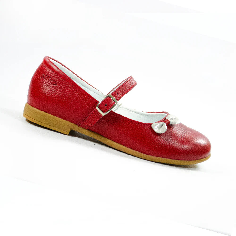 Zapatos para Niñas de color rojo en vista lateral izquierda