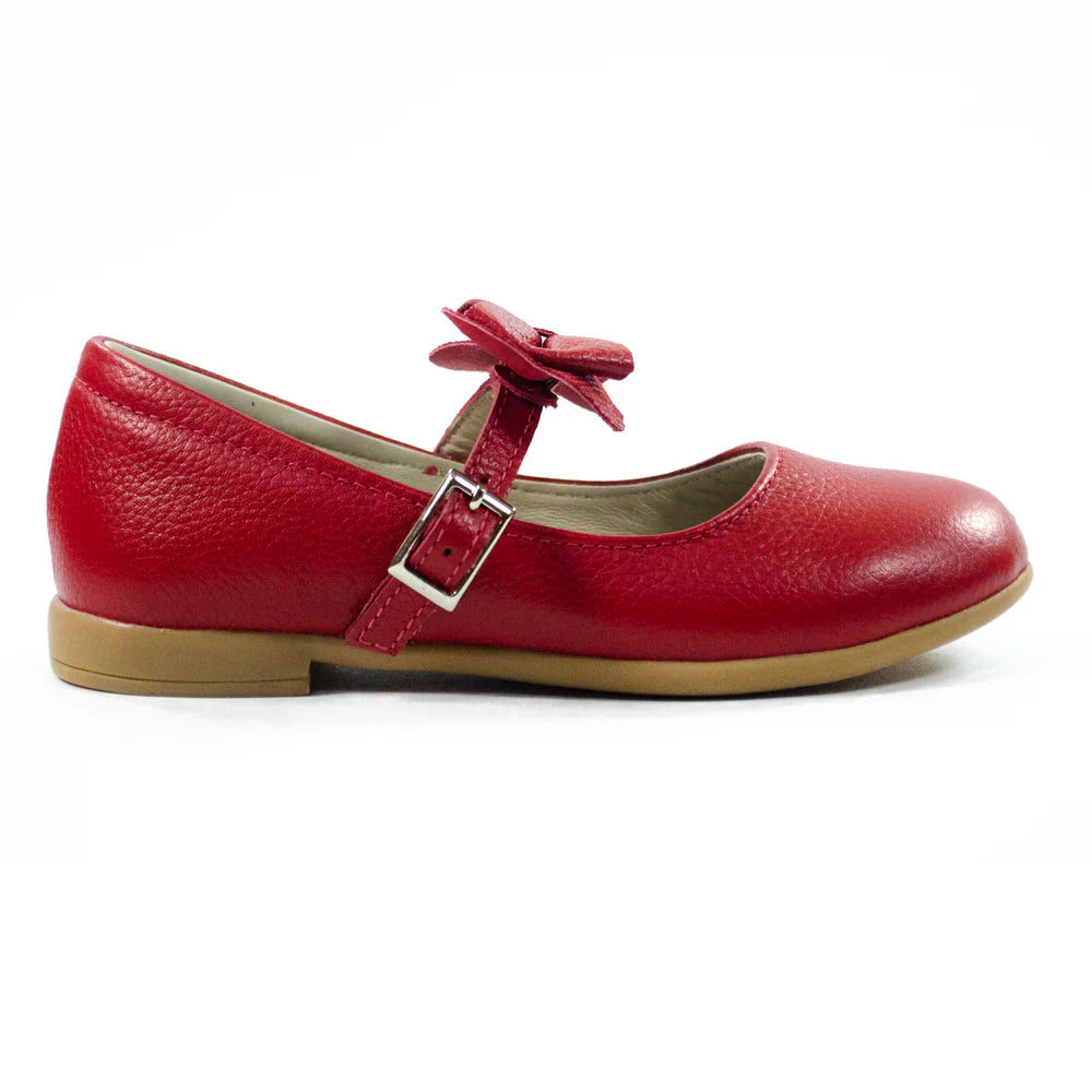 Zapatos para Niñas de color rojo en vista lateral derecha