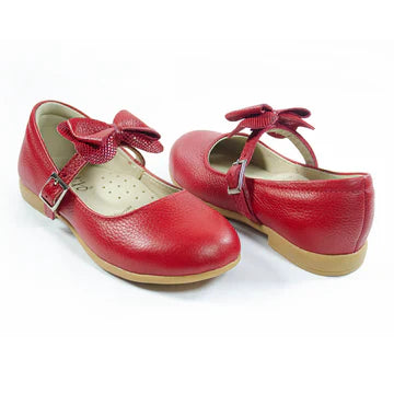 Zapatos para Niñas de color rojo en vista frontal