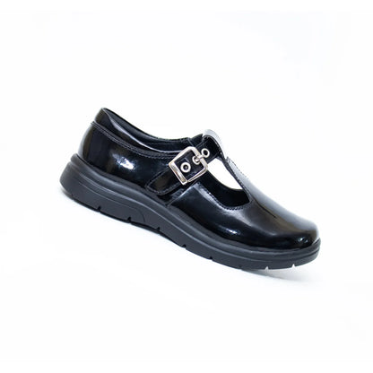 Zapatos para Escolares de color hebilla en vista lateral derecha