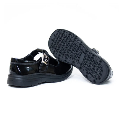 Zapatos para Escolares de color hebilla en vista lateral izquierda