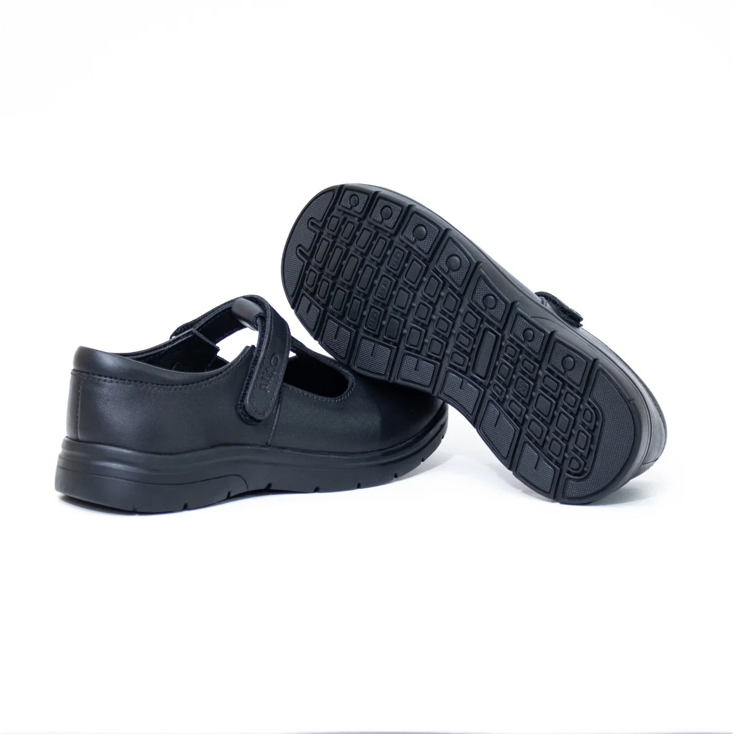 Zapatos para Escolares de color pega en vista lateral izquierda