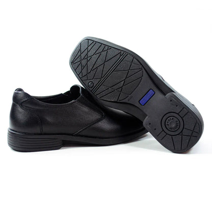 Zapatos para Escolares de color negro guante en vista lateral izquierda