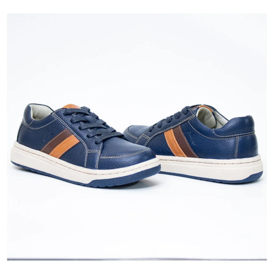 Zapatos para Niños de color azul en vista frontal