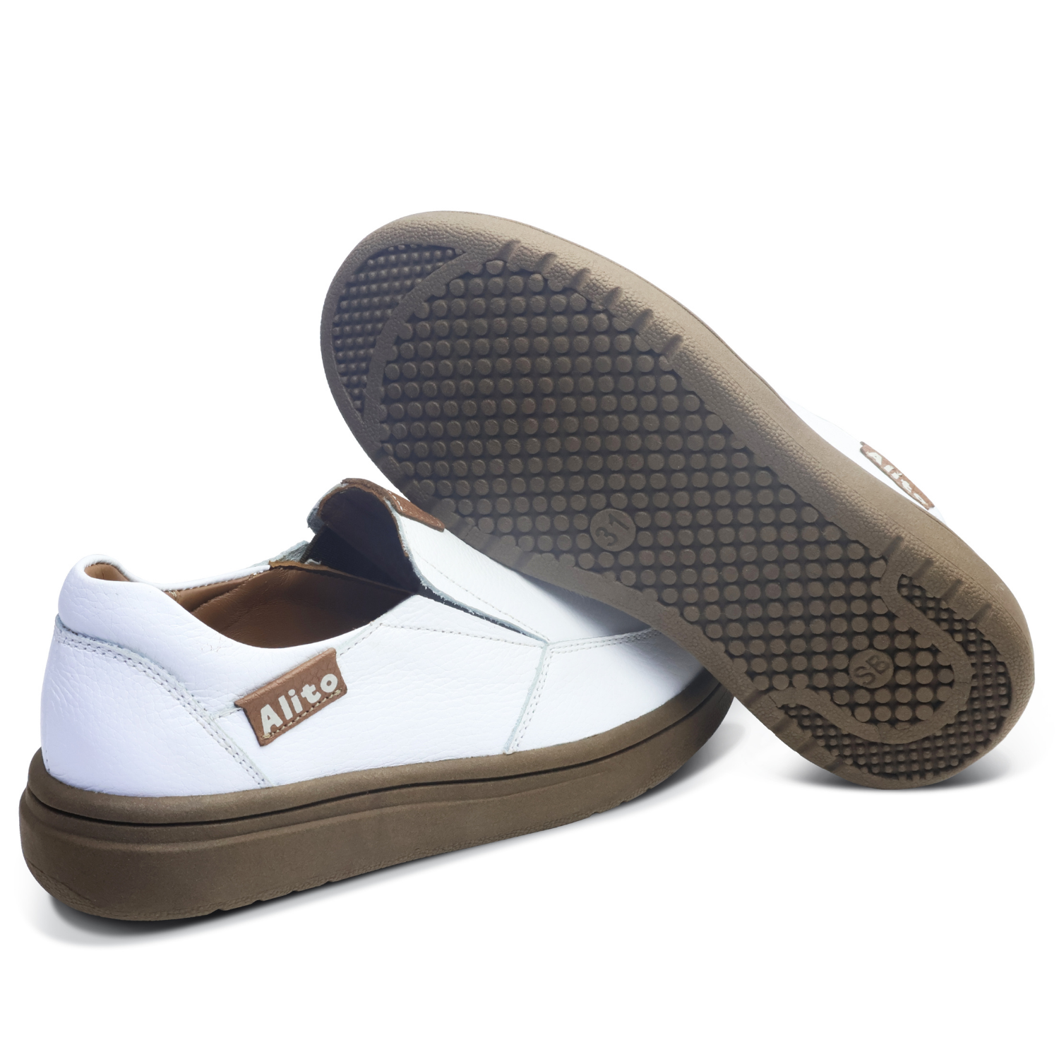 Zapatos para Niños de color blanco en vista lateral derecha