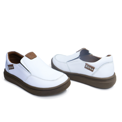 Zapatos para Niños de color blanco en vista lateral izquierda