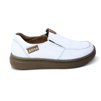 Zapatos para Niños de color blanco en vista frontal