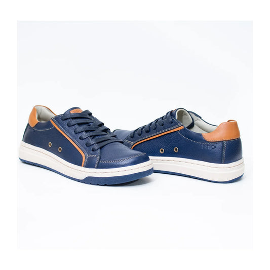 Zapatos para Niños de color azul en vista frontal