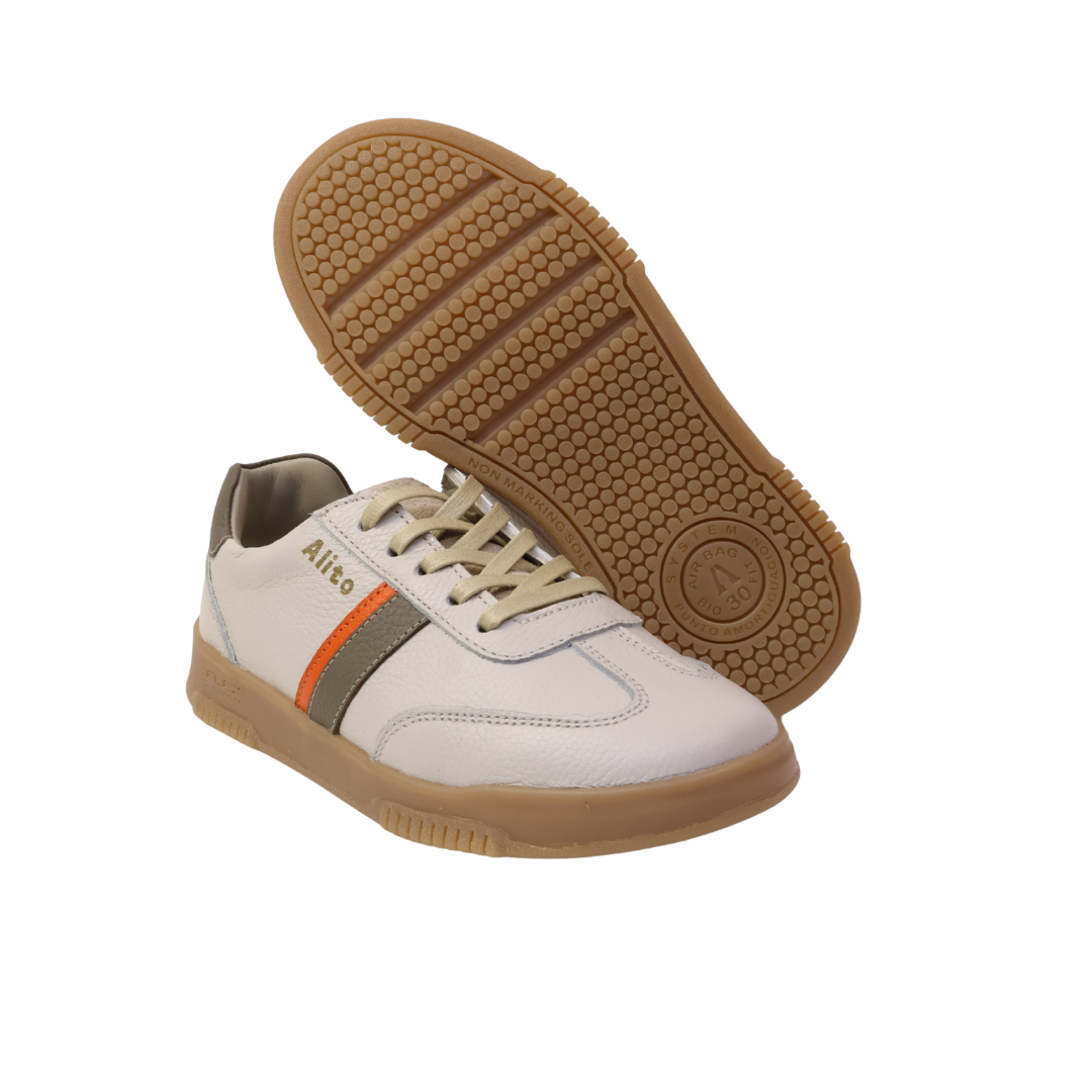 Zapatos para Niños de color hueso en vista lateral izquierda