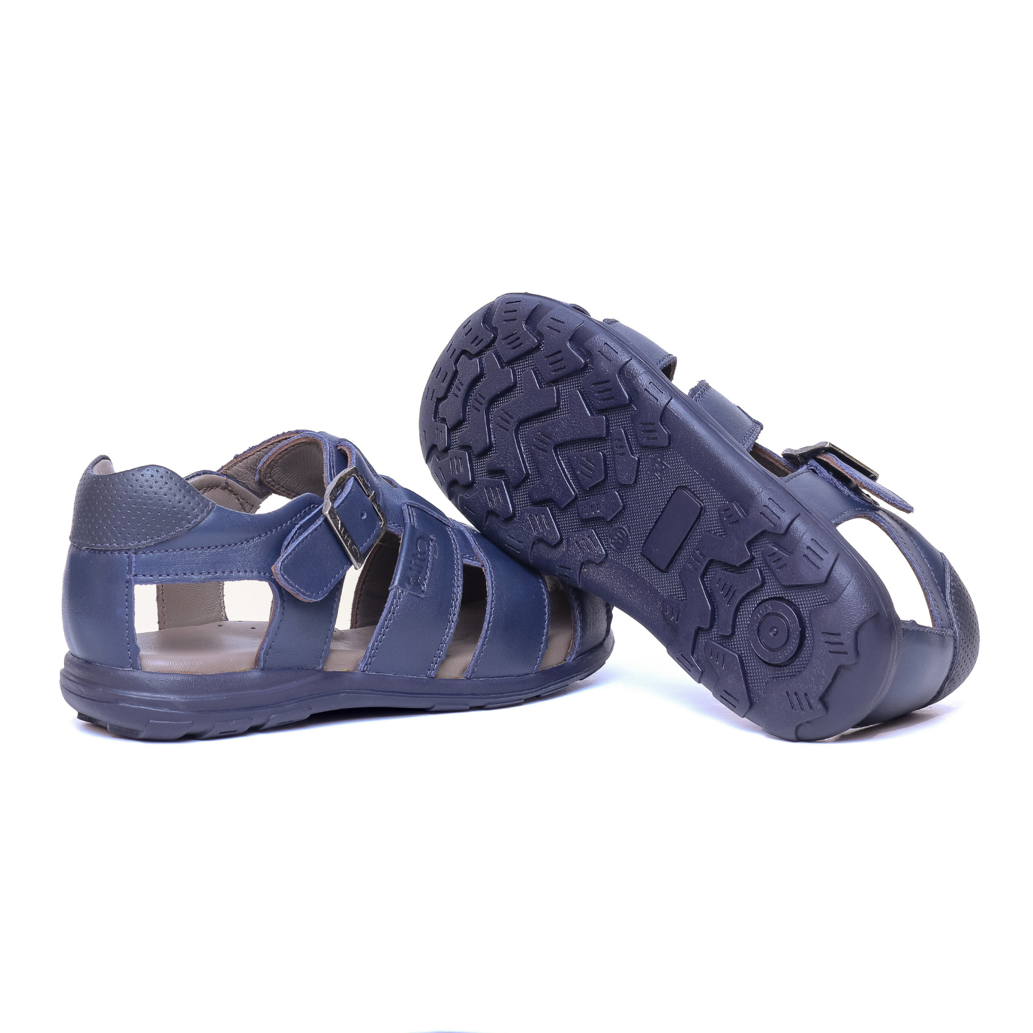 Sandalias para Niños de color azul en vista lateral izquierda