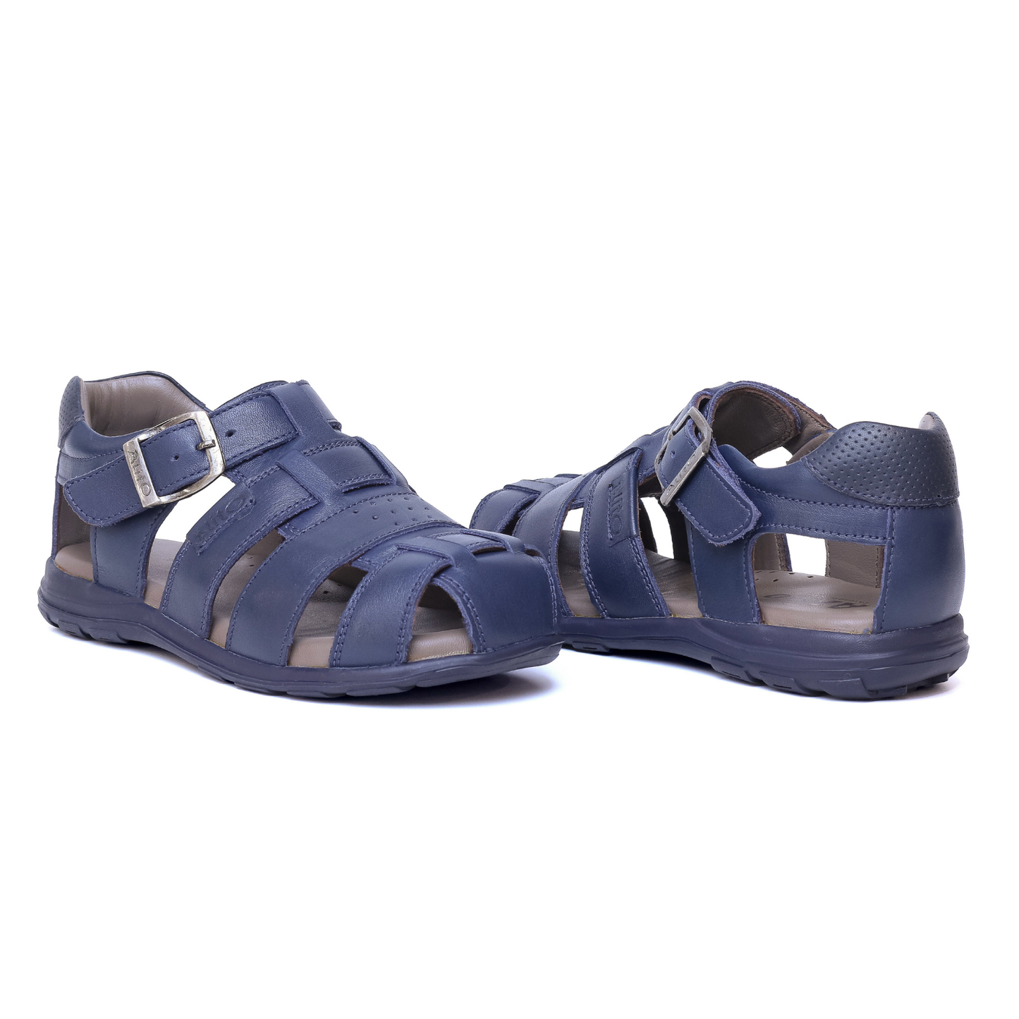 Sandalias para Niños de color azul en vista frontal