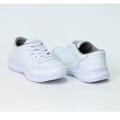 Zapatillas para Escolares de color blanca en vista lateral derecha