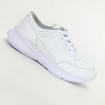 Zapatillas para Escolares de color blanca en vista lateral izquierda