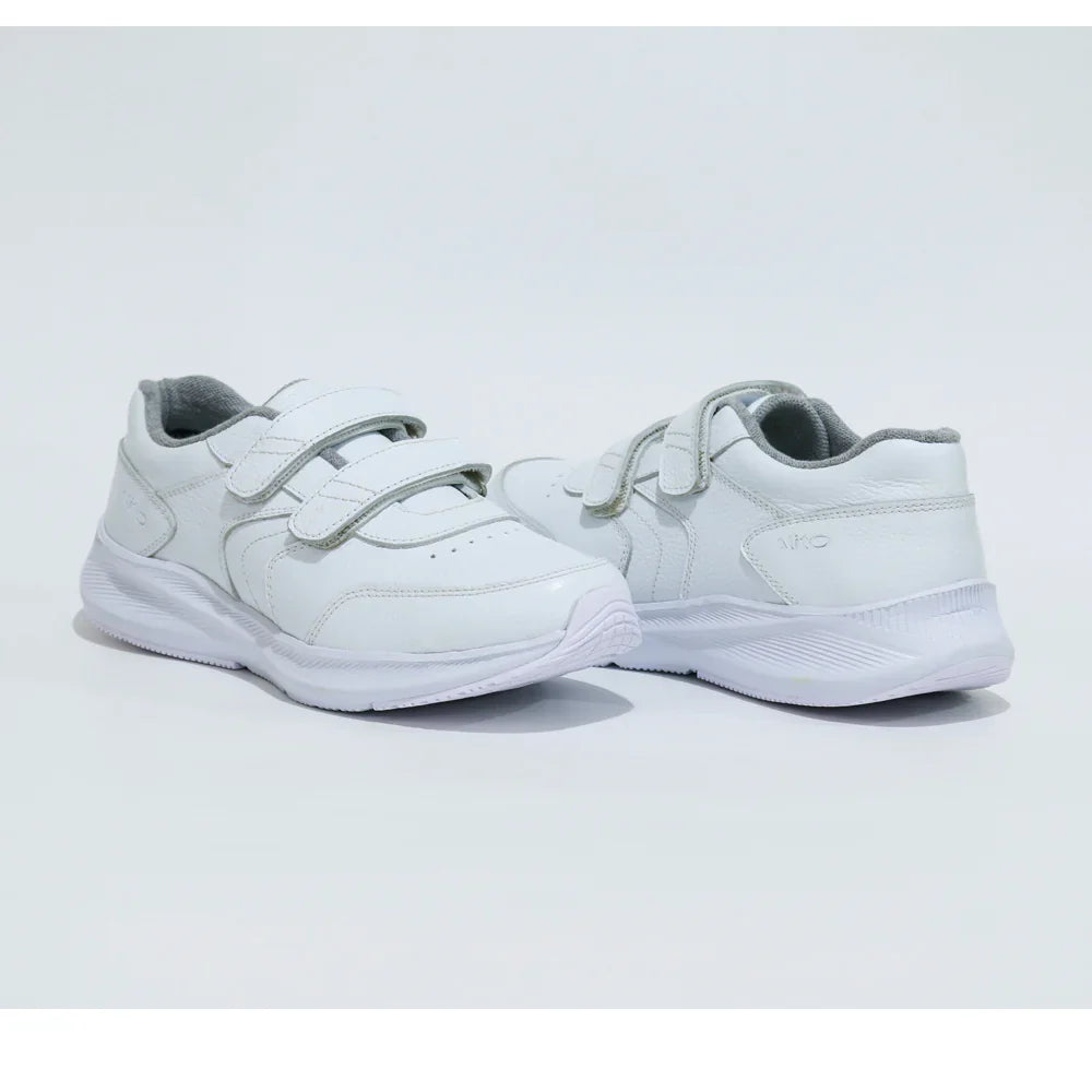 Zapatillas para Escolares de color blanca en vista lateral derecha