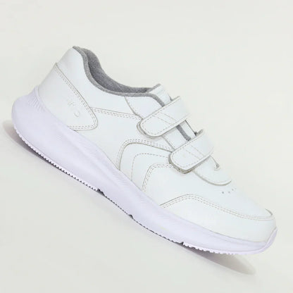 Zapatillas para Escolares de color blanca en vista lateral izquierda