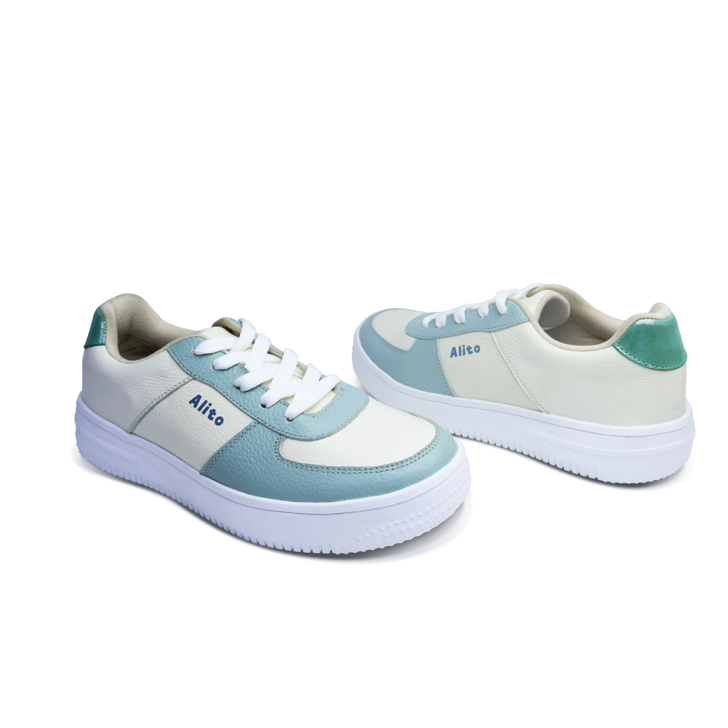Zapatillas para Niñas de color verde jade en vista lateral derecha