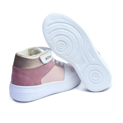 Zapatillas para Niñas de color rosado en vista lateral izquierda