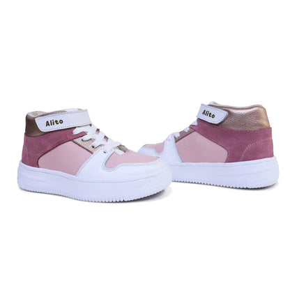 Zapatillas para Niñas de color rosado en vista frontal