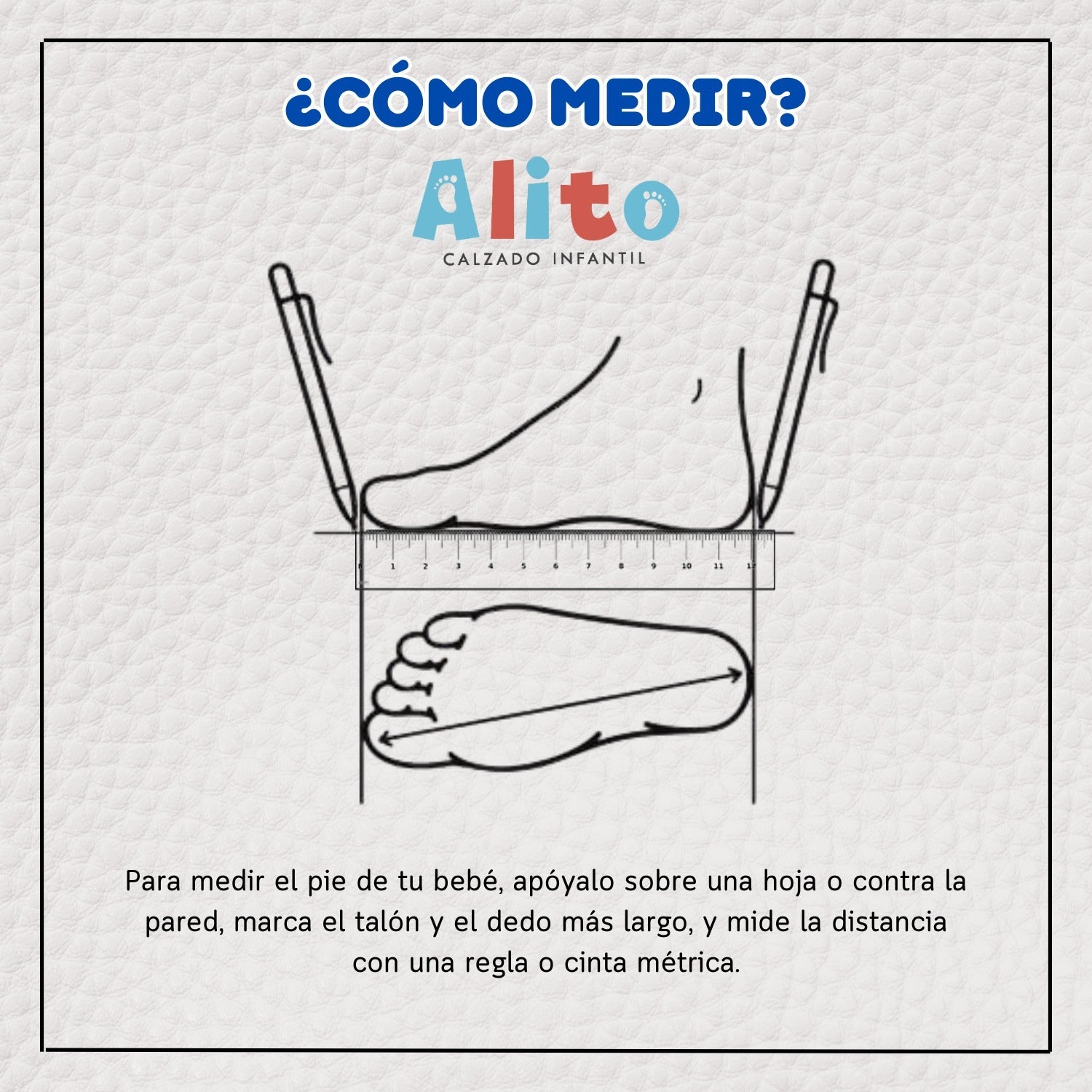 Guía para encontrar la talla correcta de calzado infantil